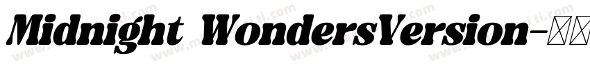 Midnight WondersVersion字体转换